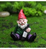 Stuff Certified® Naughty Garden Gnome - Décor Statue Ornement Bureau de Jardin en Résine