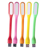 OuuZuu Luz LED USB - Lámpara de lectura portátil Lámpara de noche flexible que se ilumina en naranja