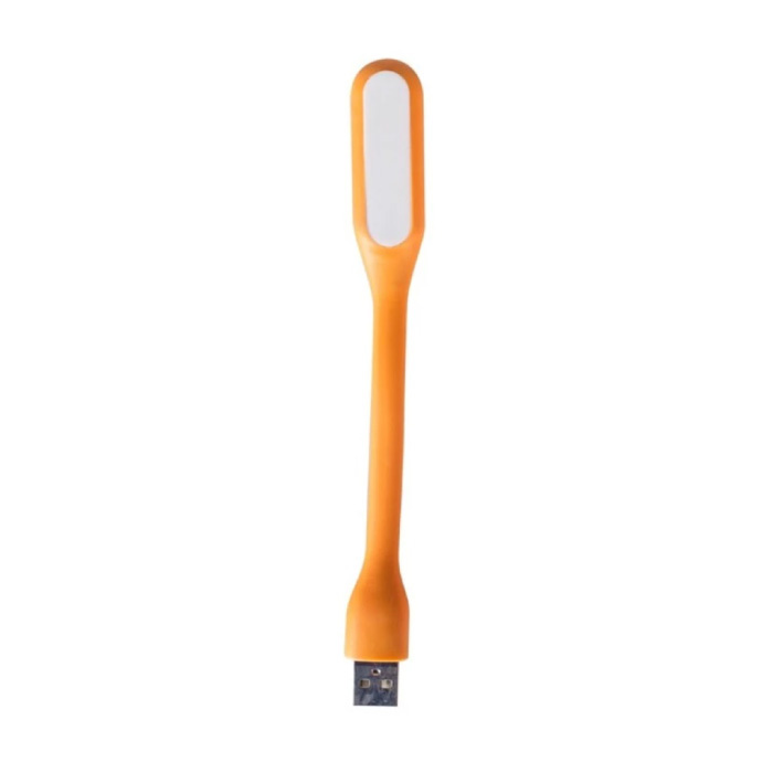 Luz LED USB - Lámpara de lectura portátil Lámpara de noche flexible que se ilumina en naranja