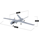 Muwanzi Z51 RC Aliante per aereo con telecomando - Giocattolo orientabile pieghevole