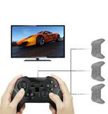 TECTINTER Gaming Controller für Android/iOS/PC/PS3 mit Clip und USB 2.4G Stick - Bluetooth Gamepad Handy Schwarz