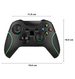 TECTINTER Controlador de juegos para Android / iOS / PC / PS3 con clip y USB 2.4G Stick - Bluetooth Gamepad Teléfono móvil Negro