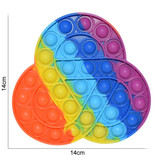 Stuff Certified® Hágalo estallar - El silicón anti del juguete de la burbuja del juguete de la tensión de la persona agitada rodea el arco iris