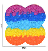 Stuff Certified® Pop It - Fidget Anti Stress Speelgoed Bubble Toy Siliconen Cirkels Regenboog