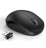 SeenDa Souris Sans Fil Noiseless - 1600DPI Optique / Deux Mains / Ergonomique - Noir