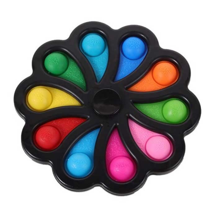 Pop It - Arcobaleno in silicone giocattolo a bolle giocattolo antistress Fidget