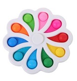 Stuff Certified® Pop It - Fidget Anti-Stress-Spielzeug Blase Spielzeug Silikon Regenbogen