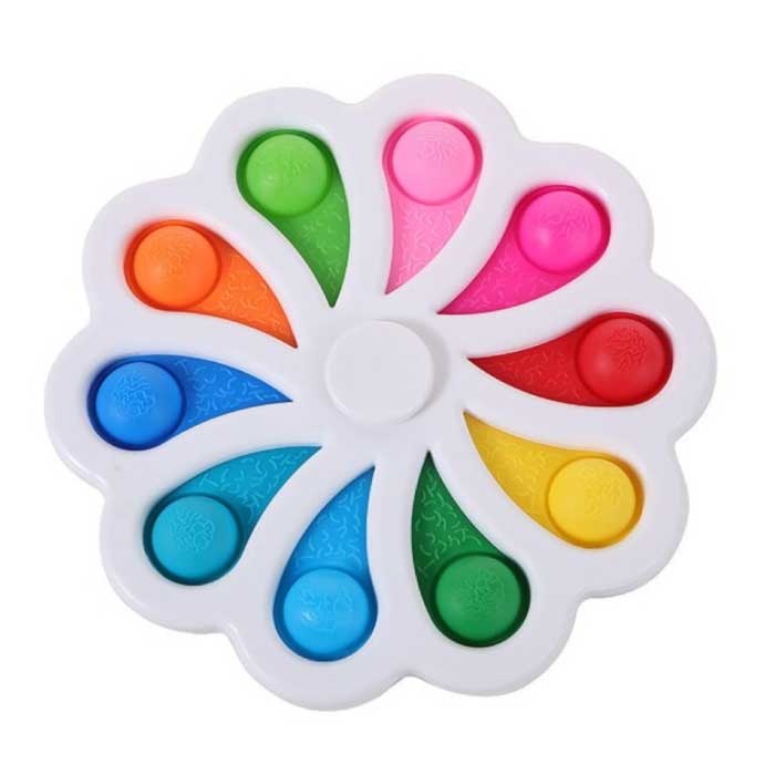 Stuff Certified® Pop It - Arcobaleno in silicone giocattolo a bolle giocattolo antistress Fidget