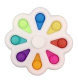 Stuff Certified® Pop It - Fidget Anti-Stress-Spielzeug Blase Spielzeug Silikon Regenbogen
