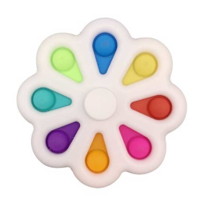 Pop It - Fidget Anti Stress Speelgoed Bubble Toy Siliconen Regenboog