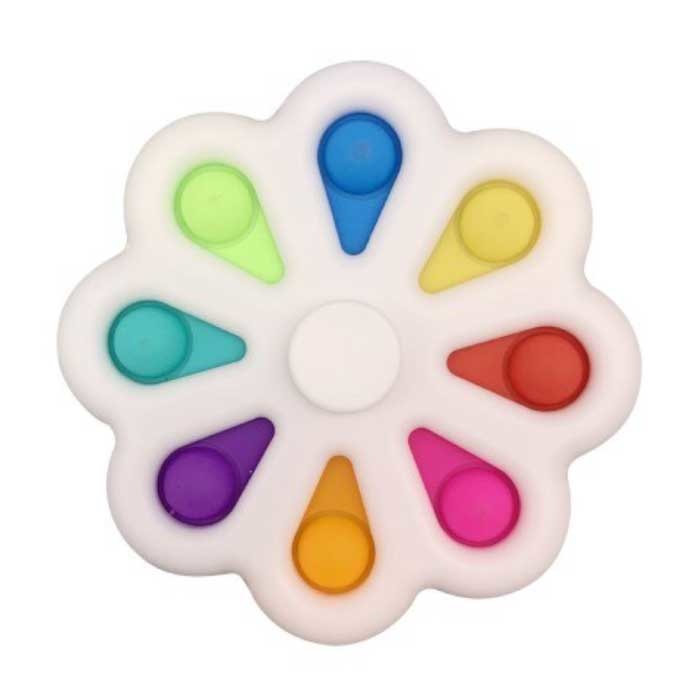 Stuff Certified® Pop It - Fidget Anti Stress Speelgoed Bubble Toy Siliconen Regenboog