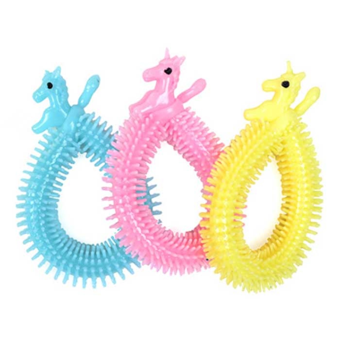 Paquete de 3 cuerdas de fideos - Fidget elástico antiestrés Pop It Toy Bubble Toy Silicona Monkey Noodles Color aleatorio