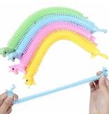 Stuff Certified® Paquete de 3 cuerdas de fideos - Fidget elástico antiestrés Pop It Toy Bubble Toy Silicona Monkey Noodles Color aleatorio