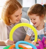 Stuff Certified® Pop It Buis Noodle String - Rekbaar Fidget Anti Stress Speelgoed Bubble Toy Siliconen Noodles Willekeurige Kleur