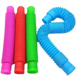 Stuff Certified® 2er-Pack Pop It Tube Nudelschnur - Dehnbares Zappeln Anti-Stress-Spielzeug Blase Spielzeug Silikonnudeln Zufällige Farbe