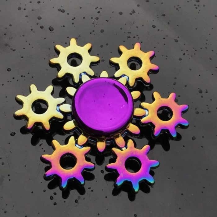 Fidget Spinner - Antystresowa ręczna zabawka Spinner R118 Metal Chroma