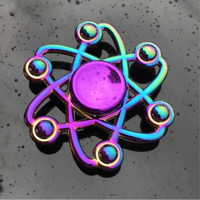 Fidget Spinner - Anti Stress Hand Draaier Speelgoed Toy R118 Metaal Chroma