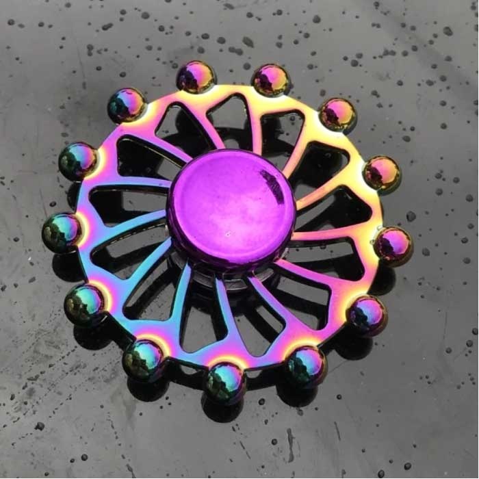 Fidget Spinner - Anti Stress Hand Spinner Spielzeug Spielzeug R118 Metall Chroma