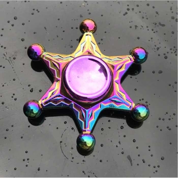 Fidget Spinner - Giocattolo antistress con spinner manuale R118 Metal Chroma