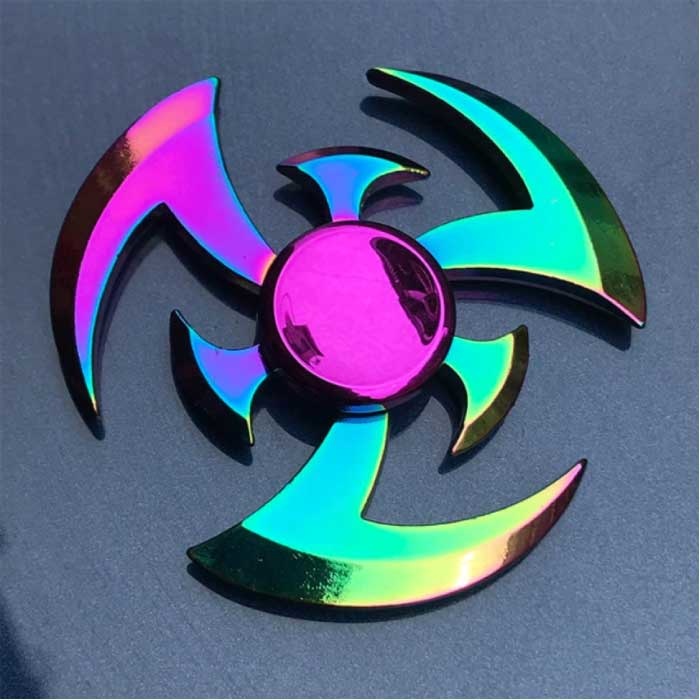 Fidget Spinner - Antystresowa ręczna zabawka Spinner R118 Metal Chroma