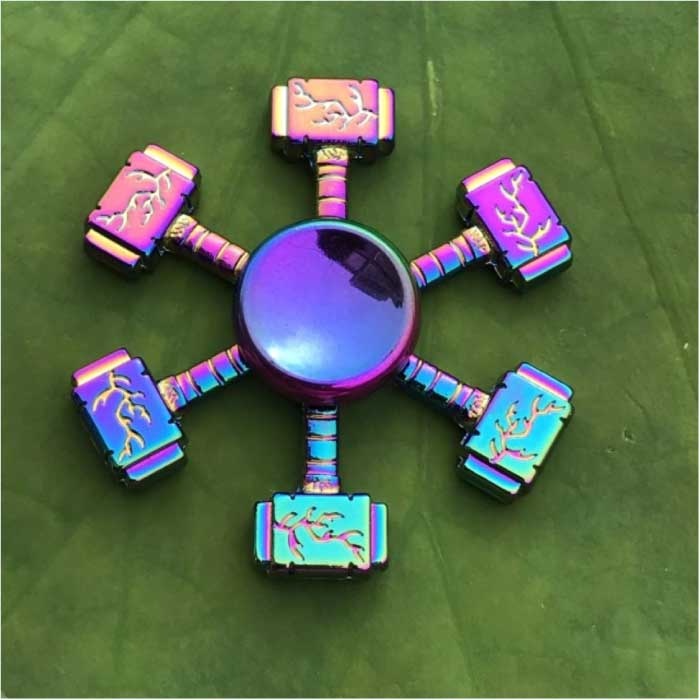 Fidget Spinner - Anti Stress Hand Draaier Speelgoed Toy R118 Metaal Chroma