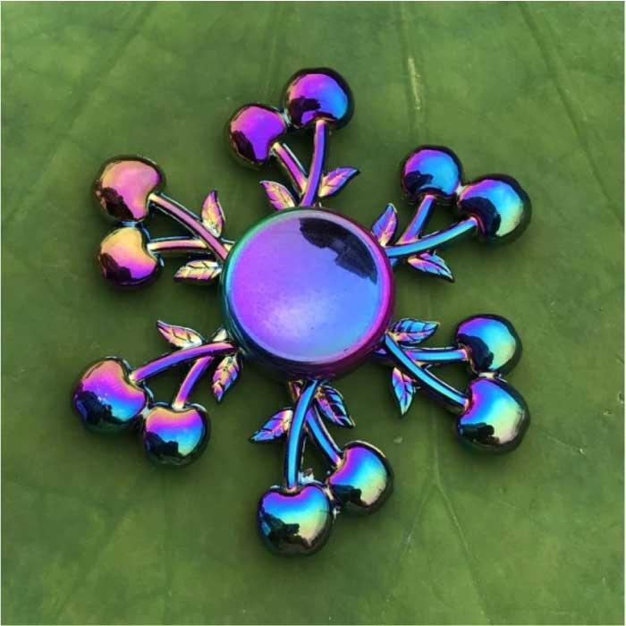 Fidget Spinner - Anti Stress Hand Draaier Speelgoed Toy R118 Metaal Chroma