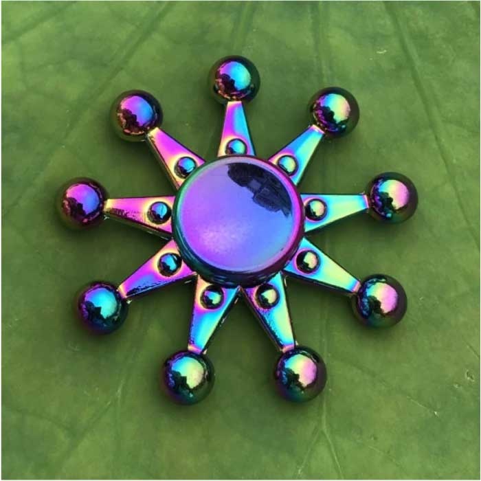 Fidget Spinner - Jouet anti-stress à main Spinner Toy R118 Metal Chroma