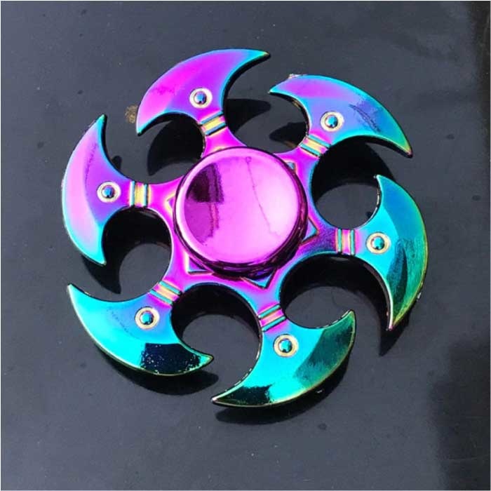 Fidget Spinner - Antystresowa ręczna zabawka Spinner R118 Metal Chroma