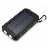 Stuff Certified® Solarladegerät 20.000mAh mit Taschenlampe - Externe Powerbank Solarpanel Notfallakku Akkuladegerät Sun Green