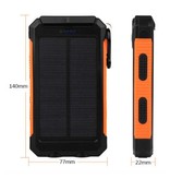 Stuff Certified® Solar Charger 20.000mAh with Flashlight - External Power Bank Solar Panel Emergency Battery Battery Charger Sun Green