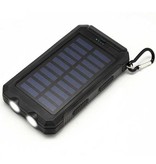 Stuff Certified® Cargador solar 20.000mAh con linterna - Banco de energía externo Panel solar Batería de emergencia Cargador de batería Sun Orange