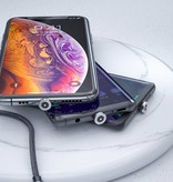 Essager Cable de carga magnético micro-USB de 1 metro con enchufe giratorio de 540 ° - Cable de datos del cargador de nylon trenzado de carga rápida de 2.4A rojo