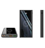 FLOVEME Cargador Qi inalámbrico de 10,000 mAh + Powerbank - Carga rápida 4.0 Batería de emergencia Cargador inalámbrico Pad Negro