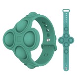 Stuff Certified® Bracelet Pop It - Fidget Anti Stress Toy Bubble Toy Silicone Vert