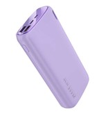 Kuulaa 18W Power Bank 20.000mAh - PD/QC3.0 z 3 portami USB - Zewnętrzna ładowarka awaryjna Ładowarka baterii Fioletowa