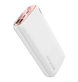 Kuulaa 18W Power Bank 20.000mAh - PD/QC3.0 z 3 portami USB - Zewnętrzna ładowarka awaryjna Ładowarka baterii Biała