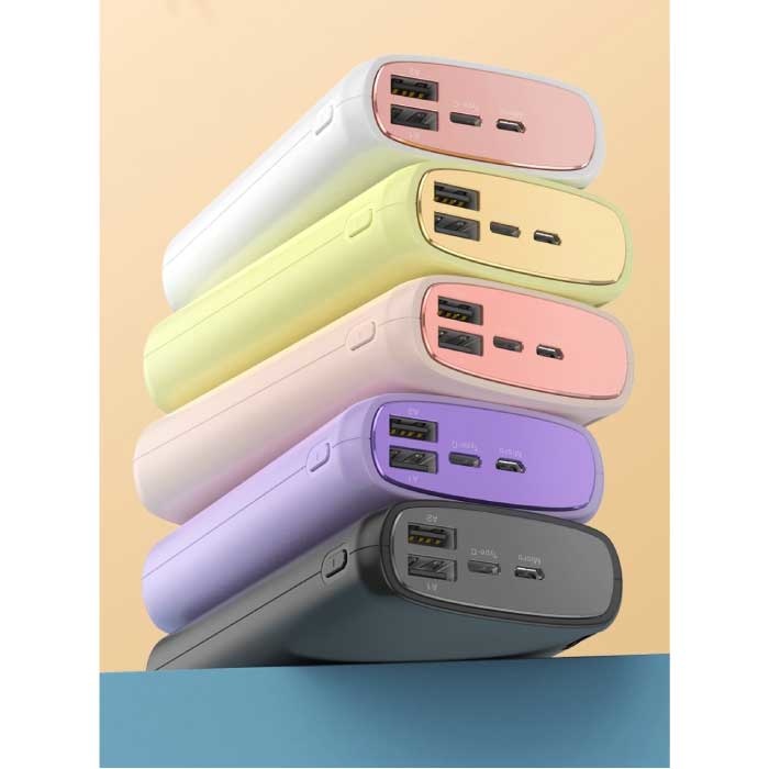Kuulaa Banque d'alimentation 18W 20.000mAh - PD/QC3.0 avec 3 ports USB - Chargeur de batterie de secours externe Noir
