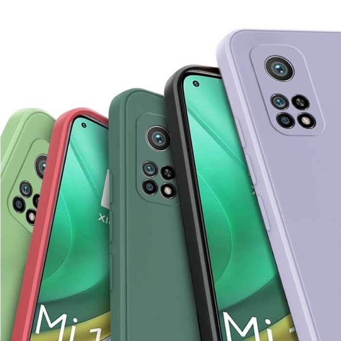 Funda Xiaomi Mi 10T Lite con Protector de Marco - Funda Silicona TPU  Antigolpes Azul Claro