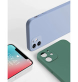 My choice Samsung Galaxy A50 Square Silikonhülle - Weiche Matte Hülle Liquid Cover Blau