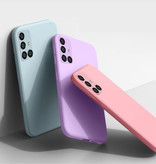 My choice Samsung Galaxy Note 10 Square Silicone Case - Soft Matte Case Liquid Cover Green