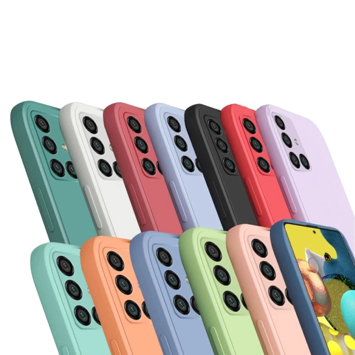 My choice Funda de Silicona Ultra Cuadrada para Samsung Galaxy S20 - Funda Suave Mate Cubierta Líquida Verde Claro