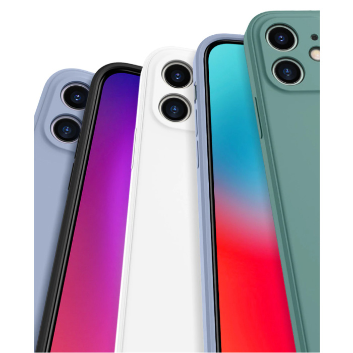 My choice Funda de Silicona Ultra Cuadrada para Samsung Galaxy S20 - Funda Suave Mate Cubierta Líquida Verde Claro