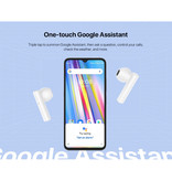 UMIDIGI Auricolari wireless Airbuds U con custodia di ricarica da 380 mAh - Auricolari touch control ENC con cancellazione del rumore Auricolari Bluetooth 5.1 TWS Auricolari Auricolari neri