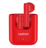 UMIDIGI Airbuds U Auriculares inalámbricos con estuche de carga de 380mAh - ENC Auriculares con control táctil con cancelación de ruido TWS Auriculares Bluetooth 5.1 Auriculares Auriculares Auriculares Rojo