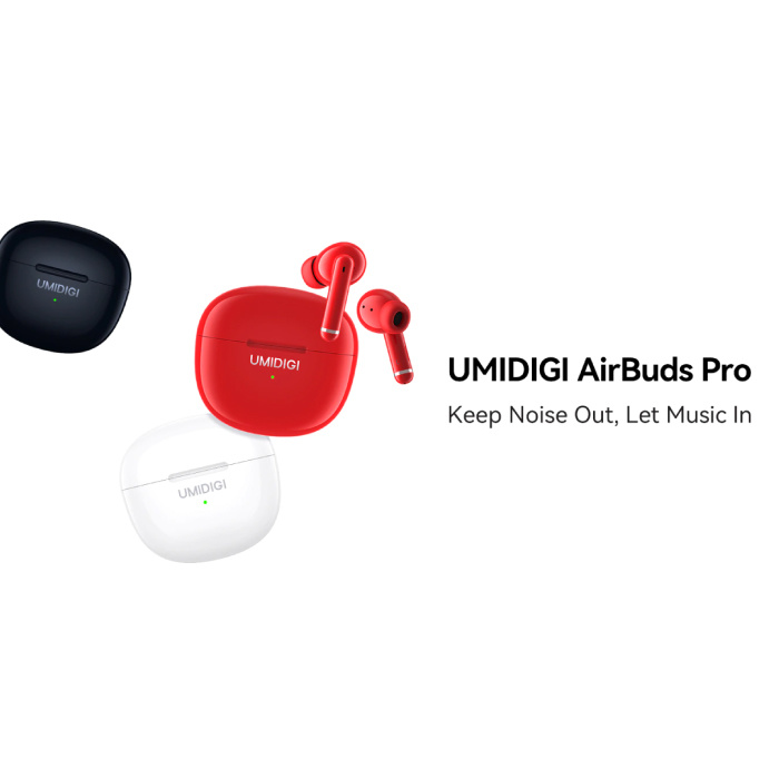 UMIDIGI Écouteurs sans fil Airbuds Pro - Écouteurs à contrôle tactile antibruit ANC Écouteurs TWS Bluetooth 5.1 Écouteurs Écouteurs Noir
