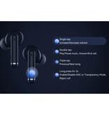 UMIDIGI Écouteurs sans fil Airbuds Pro - Écouteurs à contrôle tactile antibruit ANC Écouteurs TWS Bluetooth 5.1 Écouteurs Écouteurs Noir