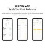 UMIDIGI Airbuds Pro Kabellose Ohrhörer - ANC Noise Cancelling Touch Control Ohrhörer TWS Bluetooth 5.1 Ohrhörer Ohrhörer Ohrhörer Schwarz