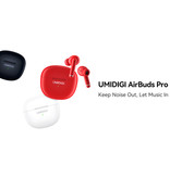 UMIDIGI Airbuds Pro Draadloze Oortjes - ANC Ruisonderdrukking Touch Control Oordopjes TWS Bluetooth 5.1 Earphones Earbuds Oortelefoon Rood