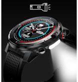 Melanda Smartwatch sportivo con cardiofrequenzimetro - Fitness Sport Activity Tracker Cinturino in silicone Orologio iOS Android Nero