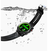 Melanda Smartwatch deportivo con monitor de frecuencia cardíaca - Fitness Sport Activity Tracker Reloj con correa de silicona iOS Android Negro